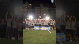 #TheIslanders' U16s' lifting the DPDL Youth League Mumbai 25/26 trophy 🩵