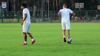Intense training session ahead of #HeroSuperCup!