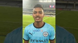 Nougal speaks after scoring in his third consecutive match🫶 #ISL12 #MCFCMBSG #AamchiCity 🔵