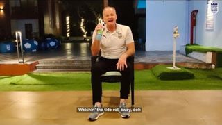 Goalkeeping coach, David Coles Singing at the Mumbai City FC camp