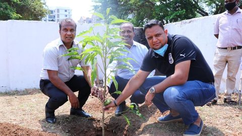 ISL Champions Mumbai City FC kick-start Tree Plantation Drive in Goa