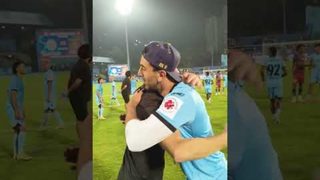 Co-owner Ranbir Kapoor, accompanied by wife Alia Bhatt and their adorable daughter Raha at #MCFCHFC