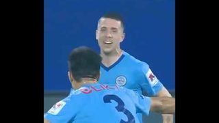 Noguera’s first strike in #ISL10 💥 | #MCFCJFC