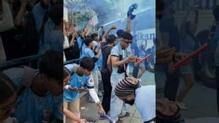 Electrifying welcome 🤩🩵 #MCFCNEUFC #ISL12 #AamchiCity 🔵