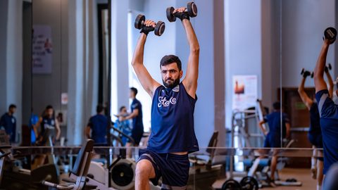 The Islanders fueled by FastandUp during their workout session
