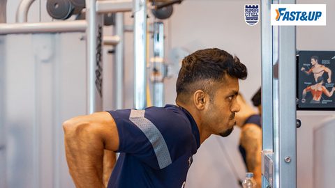 The Islanders working out at the gym fuelled by Fast&Up