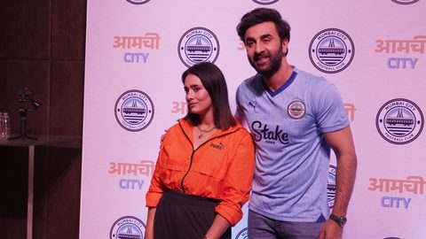 Snaps from the launch event of the new Mumbai City FC club crest