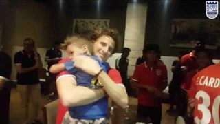 Celebrating the farewell of Luca, Lucian Goian's son