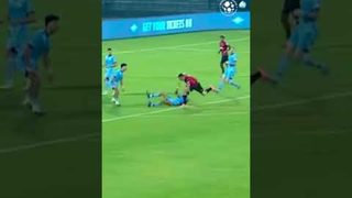 This impeccable tackle from Sahil Panwar is the ISGL India MCFC Save of the Match 😤
