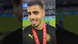 Vikram's immediate reaction to ISL cup win 🩵 | Mumbai City FC