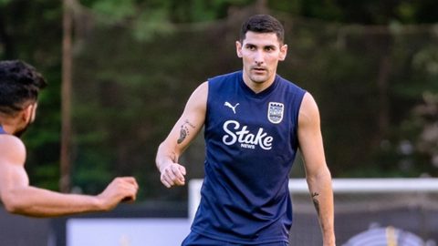 Training session before taking on Bengaluru FC for the Semifinal 2nd Leg at the Kanteerava
