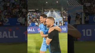 🎥 Post match celebrations following a sensational victory at the Arena 🥰🩵 | #MCFCBFC