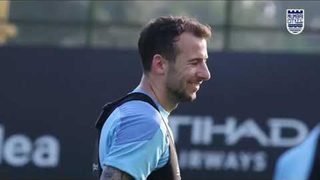Training ahead of #MCFCNEU
