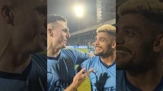 Some 𝒄𝒉𝒆𝒆𝒌𝒚 banter from our boys fresh after the win last night 😂🩵