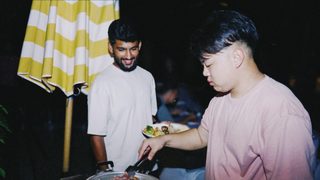 Barbeque Night at the Team Hotel