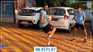 Teqball game at Mumbai City FC Camp