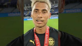 Bipin's immediate reaction to ISL cup win 🫶 | Mumbai City FC