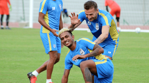 The Islanders train at Guwahati
