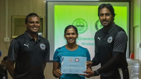 Snaps from the Grassroots Coach Workshop jointly organized by Mumbai City FC and Mumbai Football Association