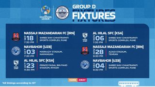 Mumbai City's Group D fixtures for the 2023-24 AFC Champions League