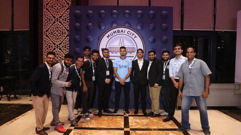 Snaps from the launch event of the new Mumbai City FC club crest