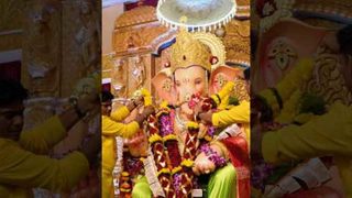 तुझा आशीर्वाद सदैव पाठीशी असू दे 🙏🩵Seeking blessings at Andheri cha Raja 🌼#GanpatiBappaMorya