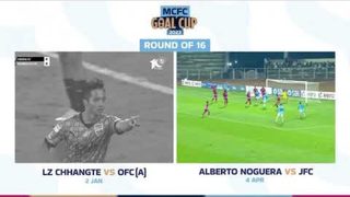 Chhangte’s rocket into the roof of the net 🆚 Noguera’s thumping strike | #MCFCGoalCup23 Round of 16