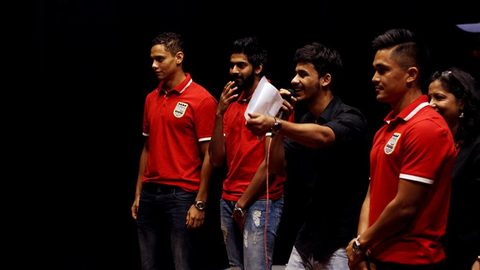 Mumbai City FC Players at KC College