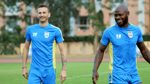 The Islanders train at Guwahati