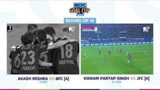 Akash’s 🚀 of a strike 🆚 Vikram’s chip over the keeper 🙌 | #MCFCGoalCup23