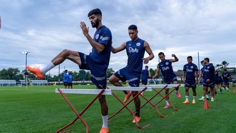 Clicks from the Islanders' pre-season training camp at Bangkok, Thailand