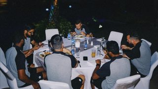 Barbeque Night at the Team Hotel
