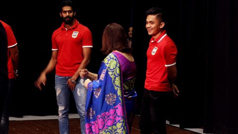 Mumbai City FC Players at KC College