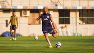 Training session ahead of the match against Kerala Blasters FC