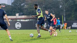 Training Session ahead of the match against Chennaiyin FC