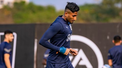 Training session ahead of the match against Hyderabad FC