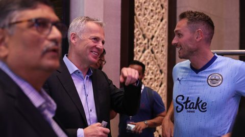 Snaps from the launch event of the new Mumbai City FC club crest