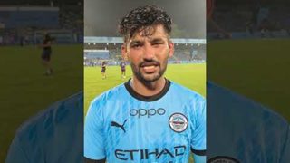 📹 Jayesh Bhau shares his thoughts after #MCFCOFC#ISL #AamchiCity 🔵