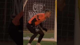 Guarding the fort in his own style! 🧤