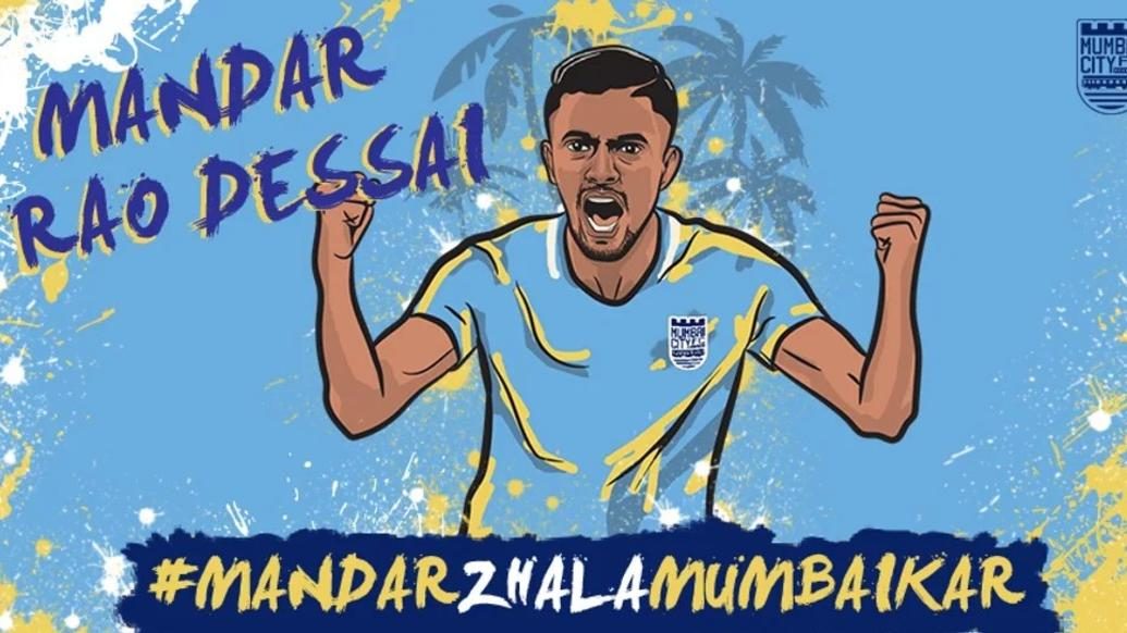 Mumbai City confirm signing of Mandar Rao Dessai