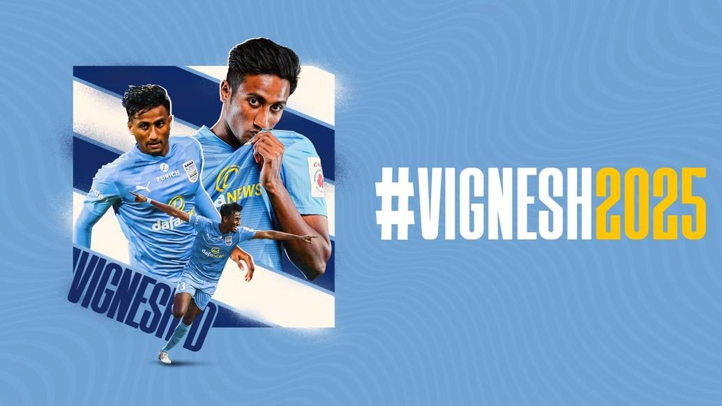 Mumbai City FC agree contract extension with Vignesh Dakshinamurthy until 2025