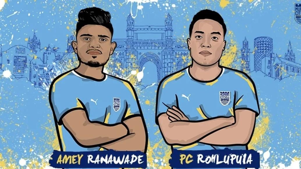 Mumbai City sign young duo of Amey Ranawade and PC Rohlupuia
